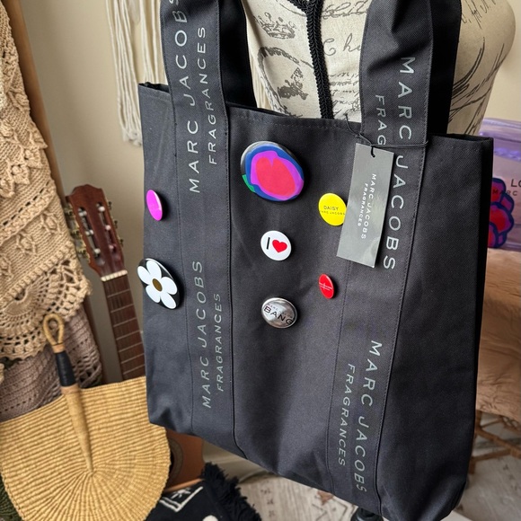 Marc Jacobs Black Tote with Colorful Accents - Picture 2 of 3